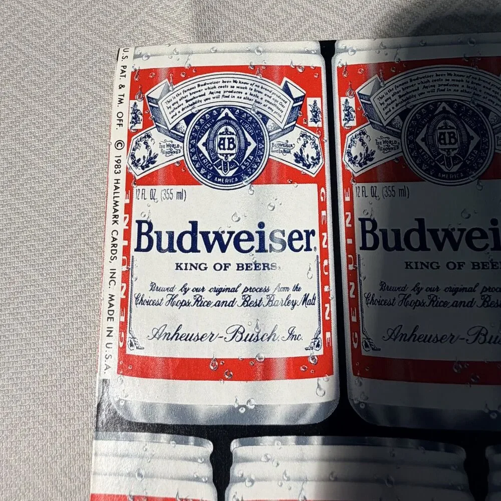 Vintage 1983 Budweiser Beer Can Gift Wrap 20